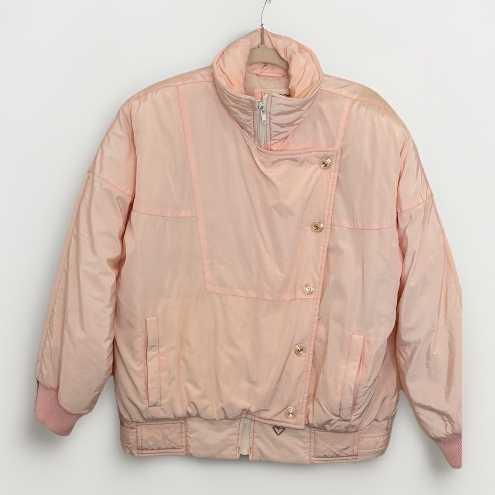 Vintage Obermeyer Women's Ski Jacket Size M Pink Short 90s Y2K Retro